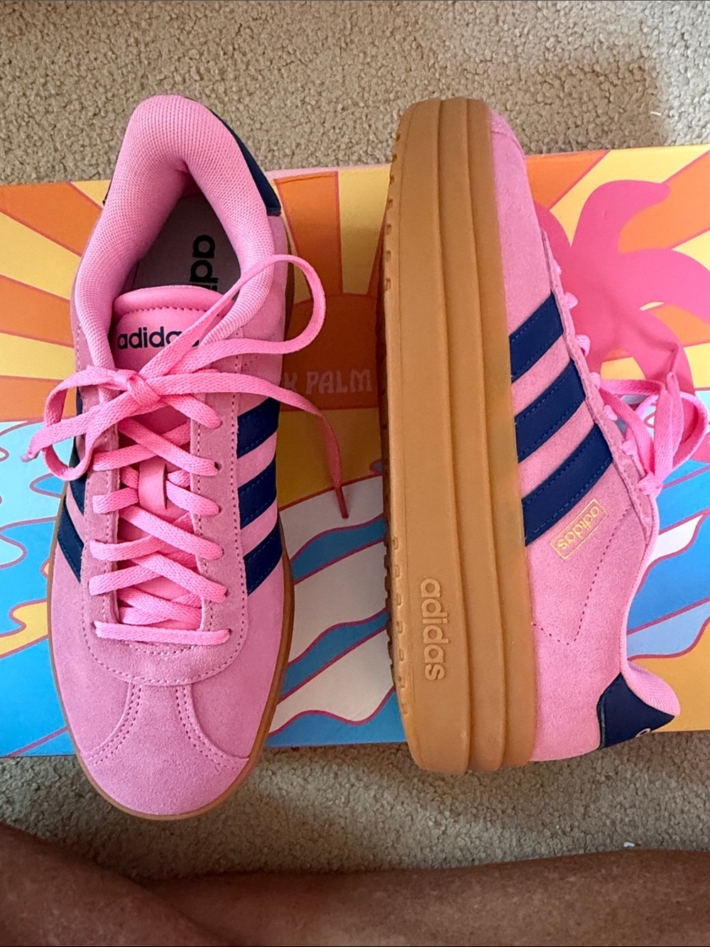 ADIDAS VL Court Bold Womens Platform Shoes - Picture 4 of 8